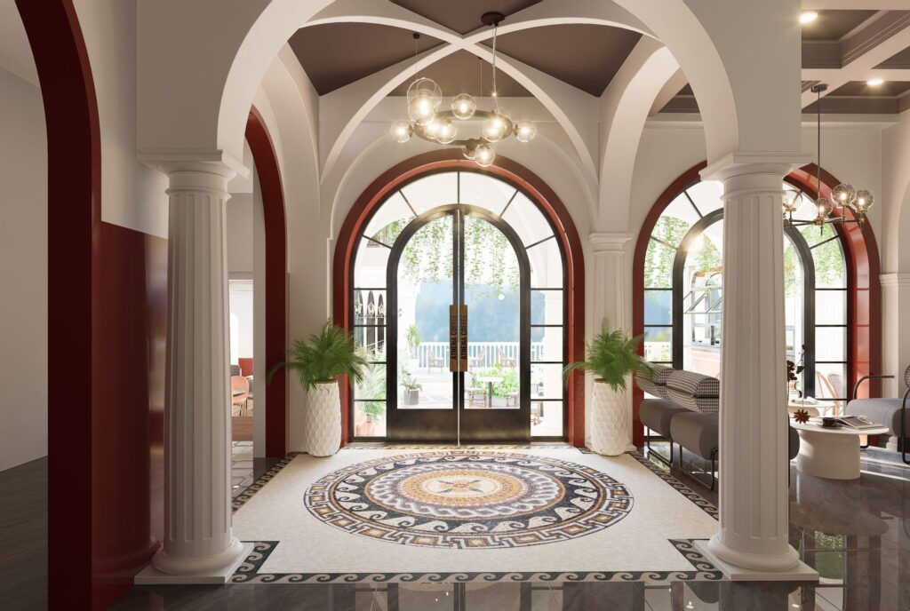 Thiết kế cửa vòm sang trọng xu hướng 2025